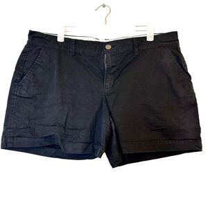 Old Navy Regular Flat Front Chino Shorts Black Size 12